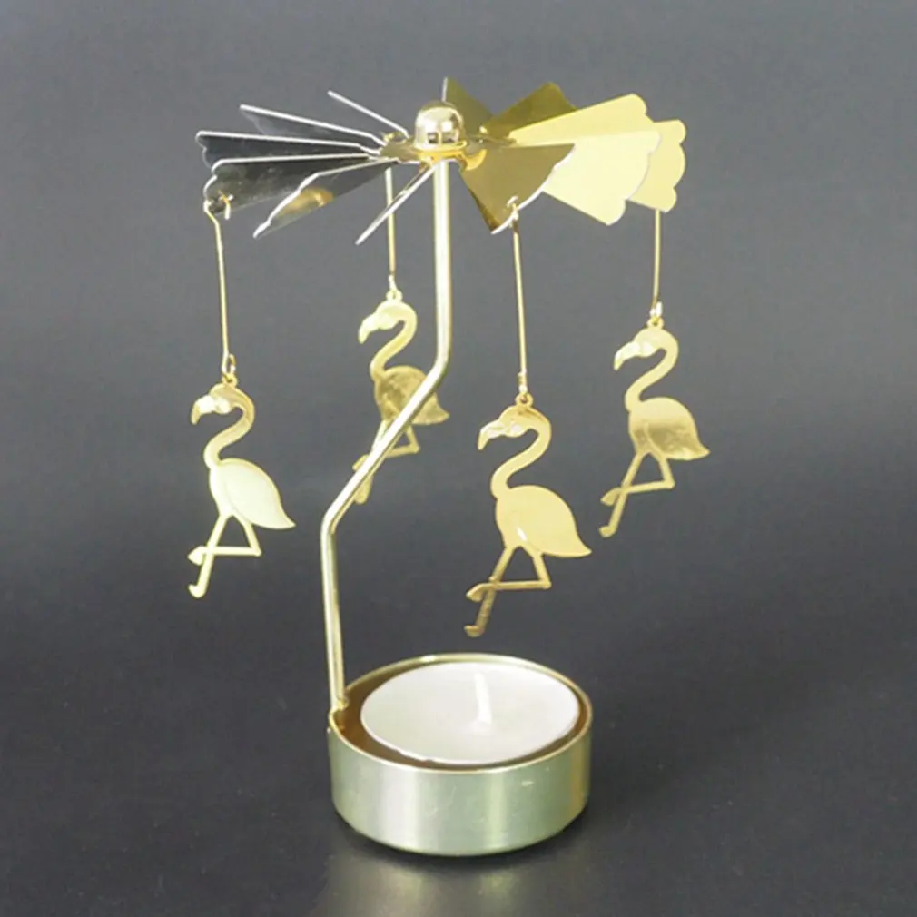 Вращающийся подсвечник вращающийся перенос windmillFlamingo
