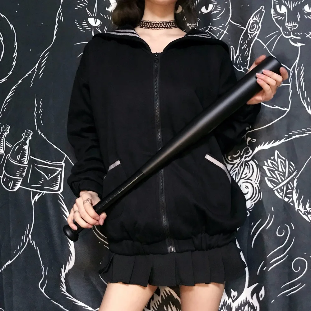 Новое поступление, горячая Распродажа осень-зима Для женщин японский выпускник в стиле Харадзюку Стиль вышитые свободные Бейсбол с длинным рукавом модное пальто