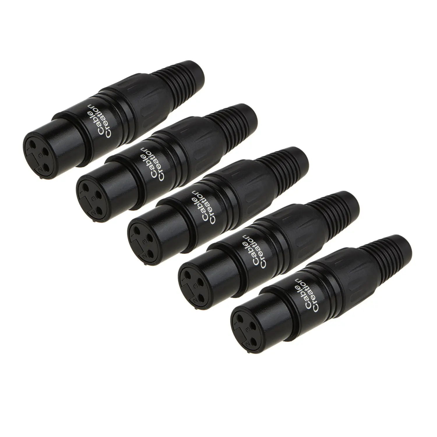 2 шт. Canon XLR 3 Pin мужской/женский аудио Микрофон Разъем черный корпус