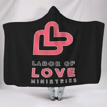 

Black Labor of Love Color Pattern Printed Office Siesta Soft Warm Bat Blanket