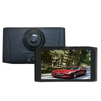 

4 Inch Three Recording Driving Recorder Three Way Lens Night Vision Reversing Image Loop Recording 1 Set