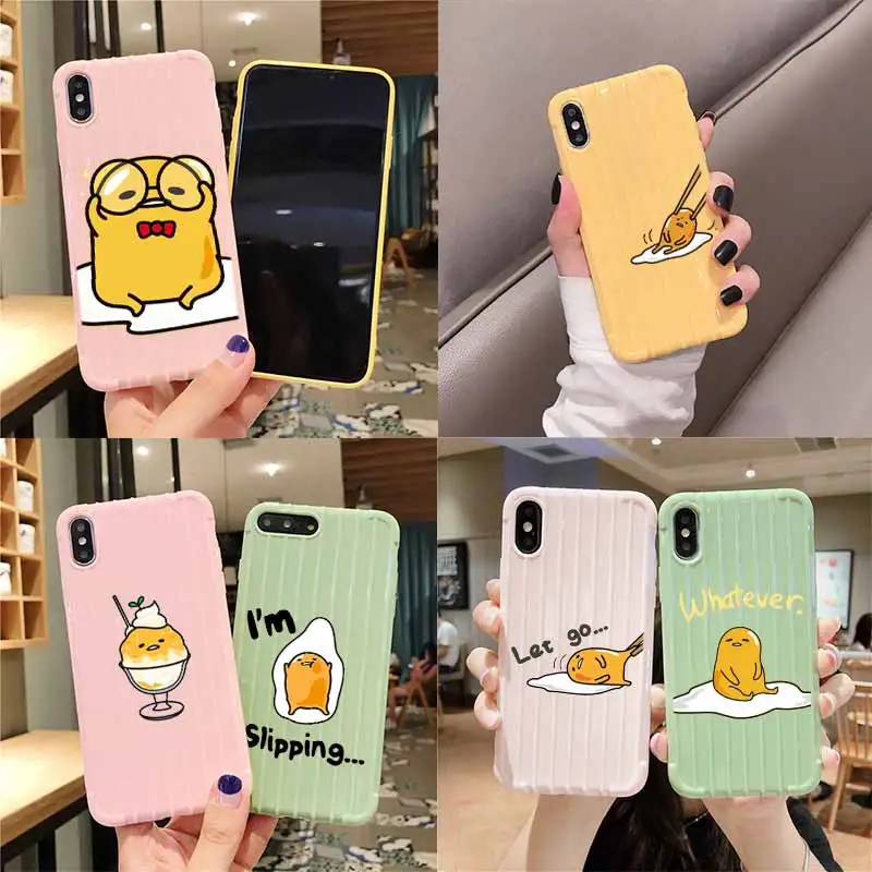 Красивая Любовь gudetama lazy чемоданы на колесах чехол для телефона iPhone 11 Pro Max X XS MAX 8 7 6S