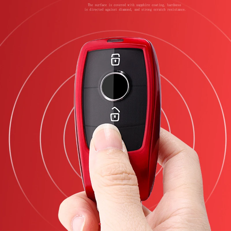 Smart Key Fob case Cover for Mercedes-Benz E-Class E200 E300 E350 E400 E63 S-ClassS450 S550e S560 S63 S65 car styling key chain