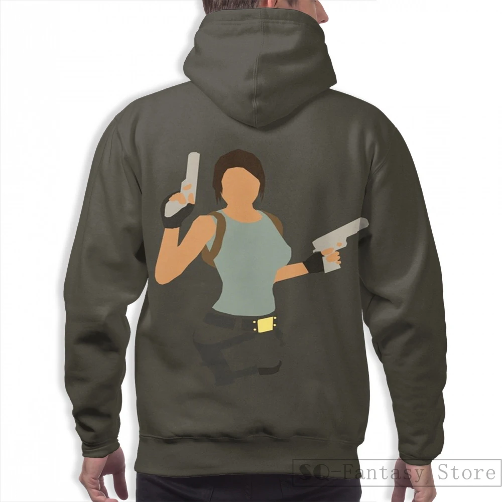 Мужские толстовки, свитшоты для женщин funny Tomb Raider(5) с принтом Повседневная Толстовка с капюшоном Streatwear