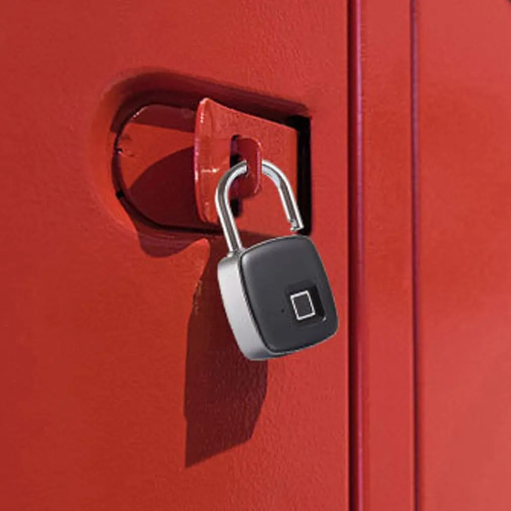 Fingerprint Padlock Outdoor Luggage P3 Fingerprint Smart Lock Low Power 2 Year Standby Duration Anti-theft Door Lock