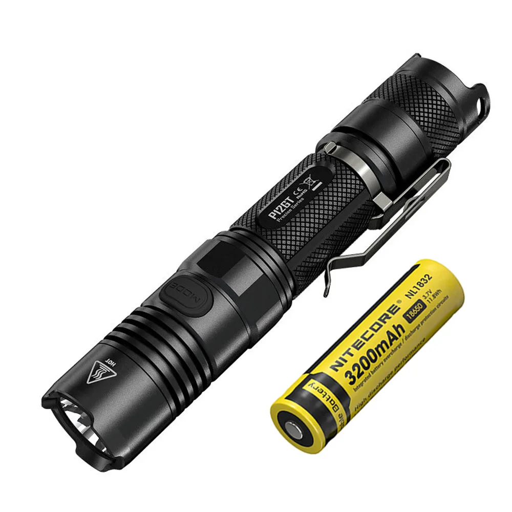 P12GT NL1832 NITECORE P12GT тактический фонарь XP-L HI V3 светодиодный Макс 1000 люмен расстояние луча 320 м ручной фонарь для поиска и спасания - Испускаемый цвет: P12GT NL1832