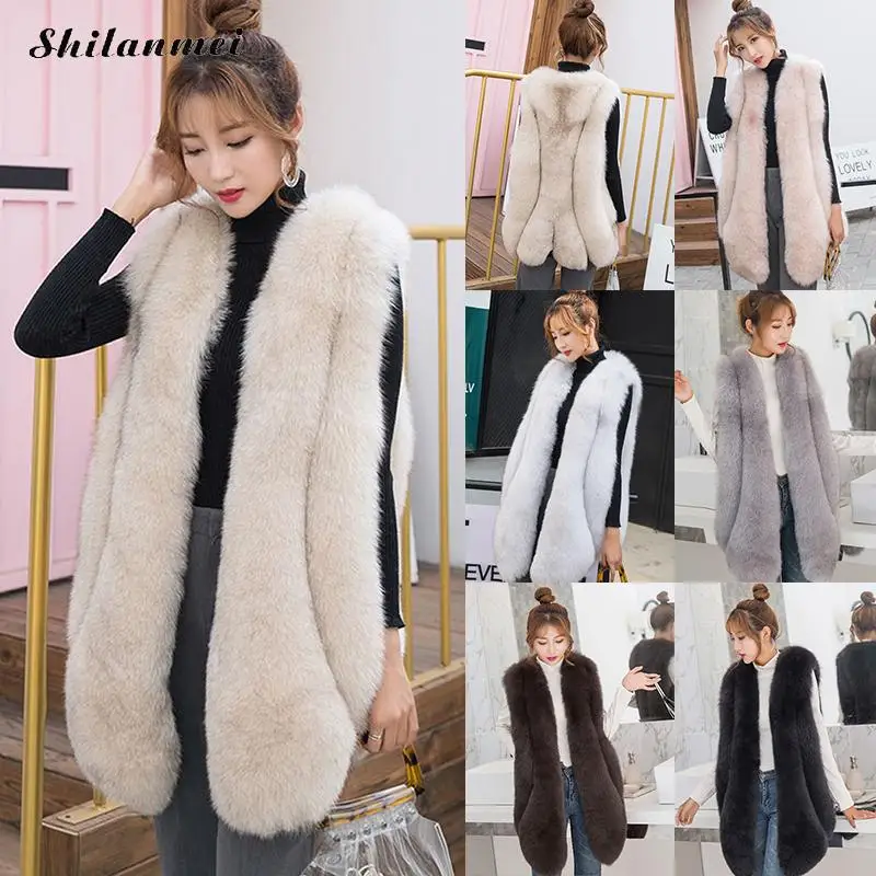 Женское меховое пальто Veste Femme, большие размеры, меховая куртка без рукавов, пальто из искусственного меха, жилет, зимнее пальто, женские осенние вечерние топы с капюшоном