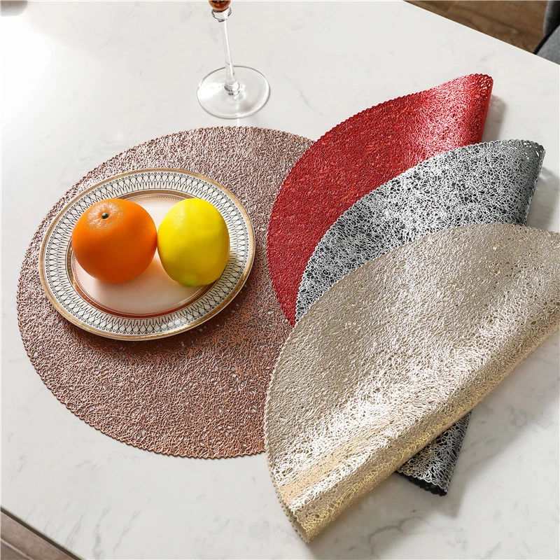 4 шт. декоративные ПВХ изоляционные столовые приборы Западный коврик для еды