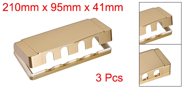 Golden 3Pcs Uxcell 1/2/3 шт. всепогодный крышка розетки в-Применение штепсельной вилки протектор Крытый Применение s 210x95x41 мм белый/прозрачный/темно-желтый/золотой/синий - Цвет: Golden 3Pcs