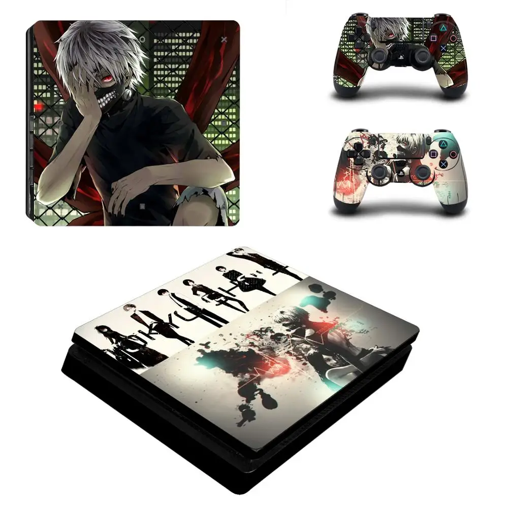 Одежда с надписью «Tokyo Ghoul полное покрытие лицевые панели PS4 тонкая кожа Виниловая наклейка, стикер для Playstation 4 консоли и контроллер PS4 тонкая кожа Стикеры
