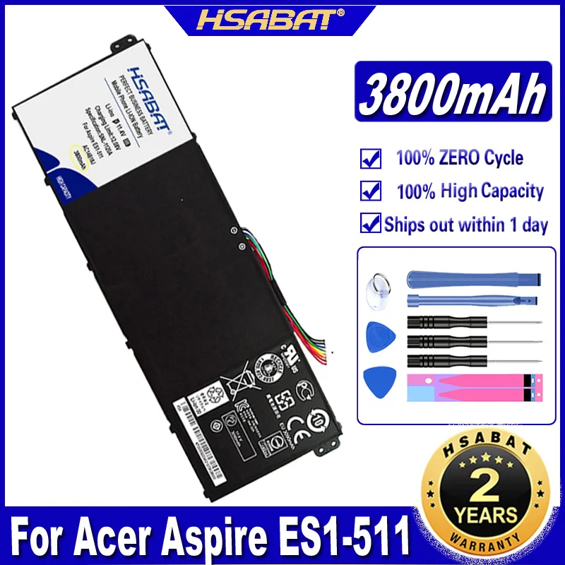 HSABAT AC14B18J AC14B13J 3800 мАч аккумулятор для ноутбука Acer Aspire ES1-511 ES1-512 V3-111P 311 TravelMate B115 B116