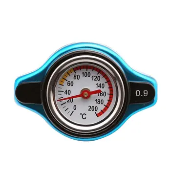 

Radiator Cap Cover With Water Temperature Gauge Automotive Modified Tank Cover Safety Water Tank Cover
