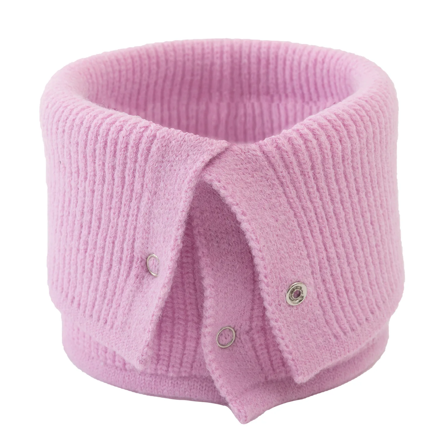 

Fashion Women Ring Scarf Warm Collar Solid Winter Knittnd Button Neck Scarves outdoor Unisex Cycling Windproof Detachable Scarf