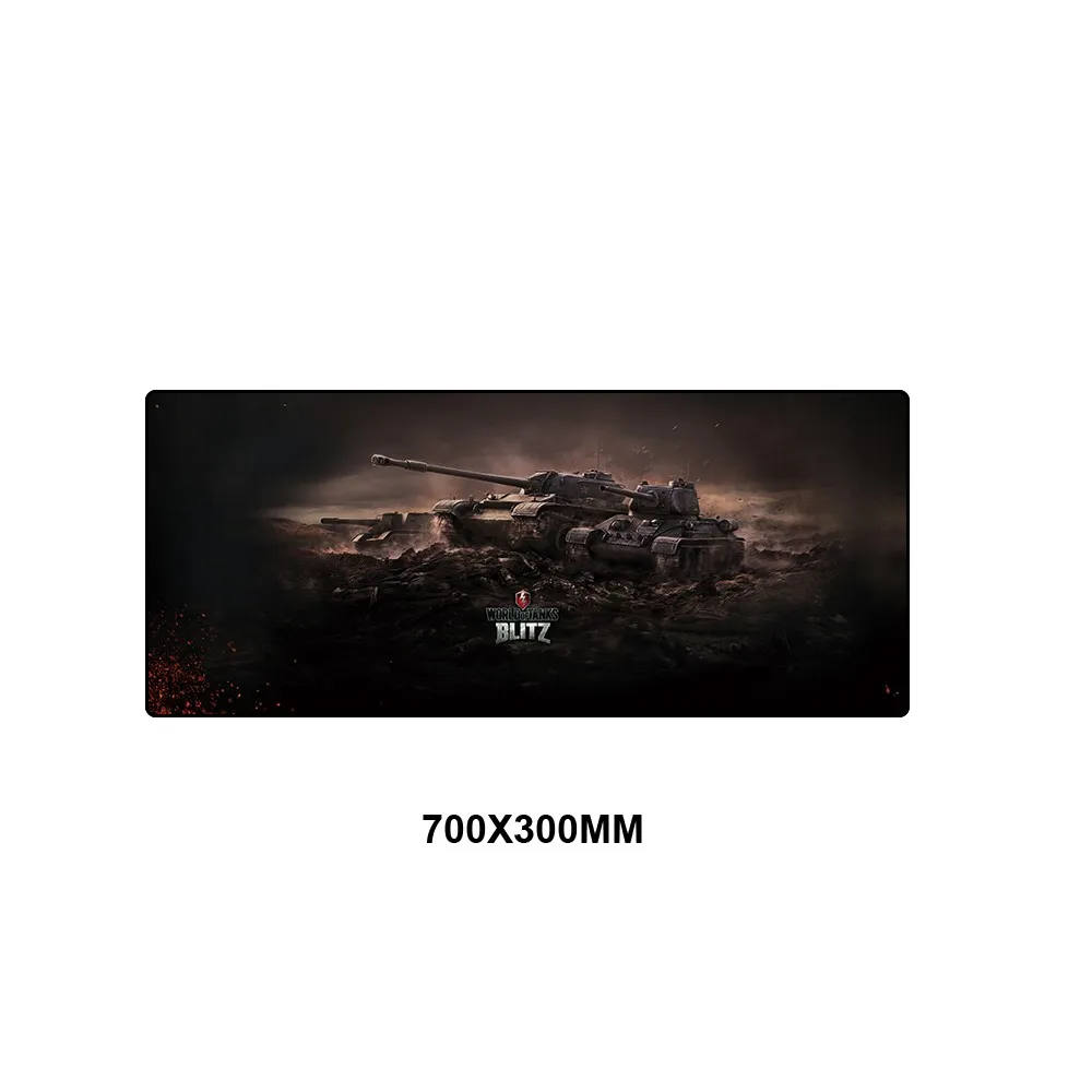 Коврик для мыши 70x30 см Коврик для мыши подарок для мальчика игровой коврик для мыши геймера персонализированные коврики для мыши Клавиатура компьютер PC коврик коврики World of Tanks - Цвет: TKSJ-035
