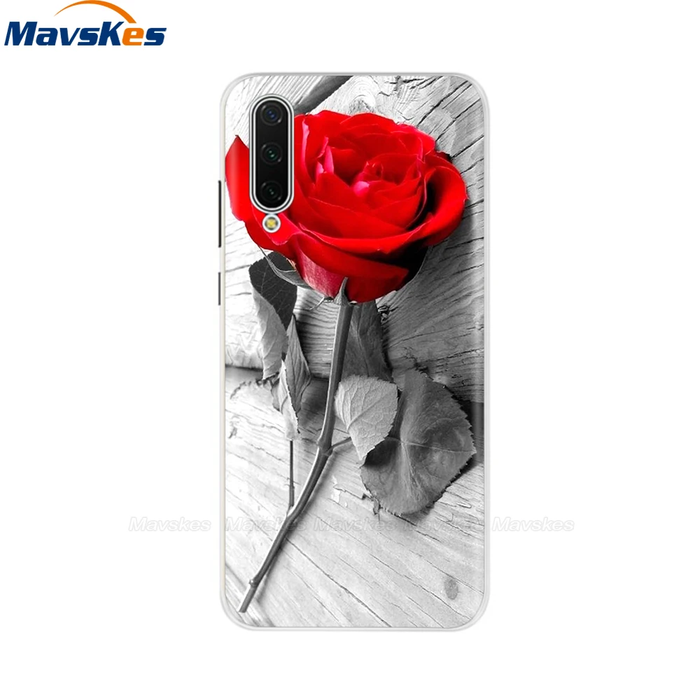 phone cases for xiaomi For Xiaomi Mi A3 Case Mi A3 Lite Cover Flower Bumper Soft Silicone TPU Case On For Xiaomi Mi A2 Lite Case MiA2 Cover Funda Capas phone cases for xiaomi Cases For Xiaomi