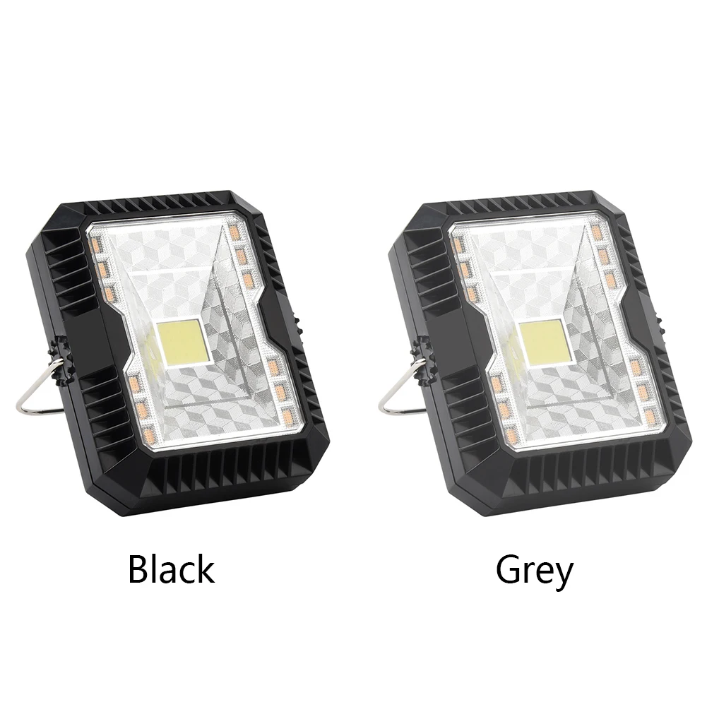 Solar Charging Hiking Spelunking Hanging Tent Flashlight USB Rechargeable Camping Light Brightness Adjustable Portable Lantern