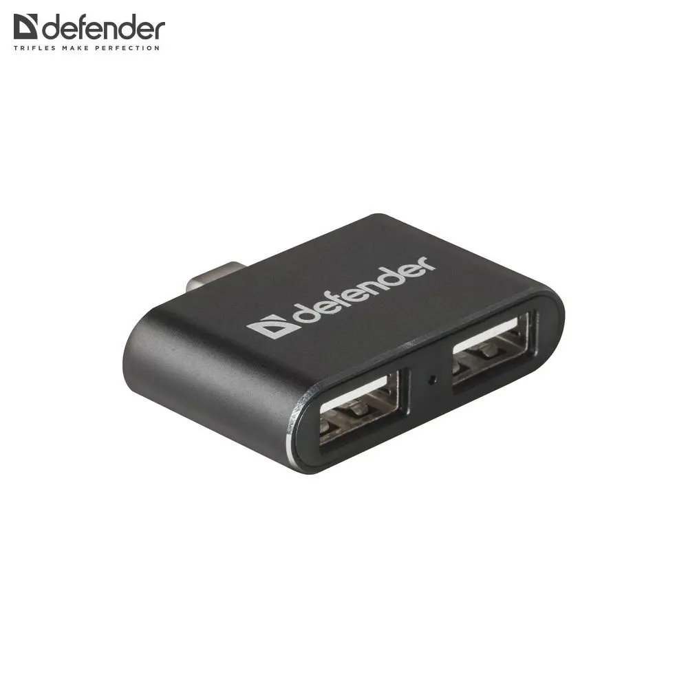 Разветвитель USB Defender Quadro Dual USB3.1 TYPE C- USB2.0, 2порта