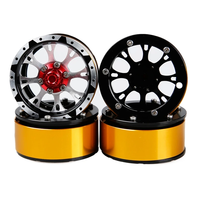4 шт. RC Гусеничный 1:10 обод колеса из сплава 1,9 дюймов BEADLOCK для 1/10 Traxxas TRX4 осевой SCX10 TAMIYA CC01 D90 D110 TAMIYA