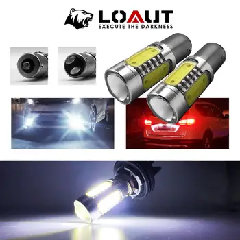 

2pcs 1156 1157 LENS Led COB Light p21w bay15d ba15s P21/5W auto Brake light Car rear Turn signal parking Light Blue White Red