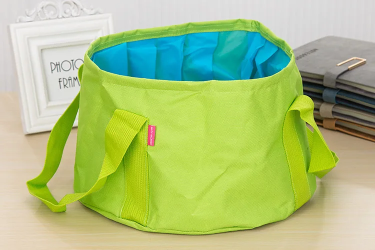 15L Foldable Folding Camping Washbasin Basin Bucket Bowl Sink Washing Bag Portable Foot Bath Water bucket for Outdoor Travel
