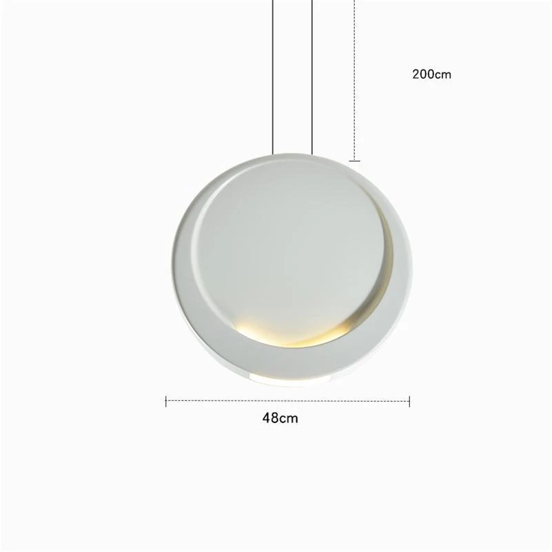 Light green XL Современный дизайнерский светодиодный подвесной светильник для гостиной, скандинавского внутреннего декора, простые подвесные лампы, лофт, кафе, Ресторан, Бар, подвесной светильник - Цвет корпуса: Light green XL