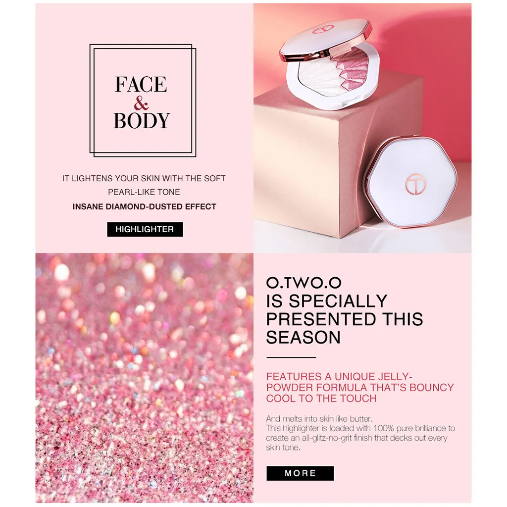 Waterproof makeup nose shadow eye shadow lip contour powder high light honey powder three-dimensional repair capacity blush