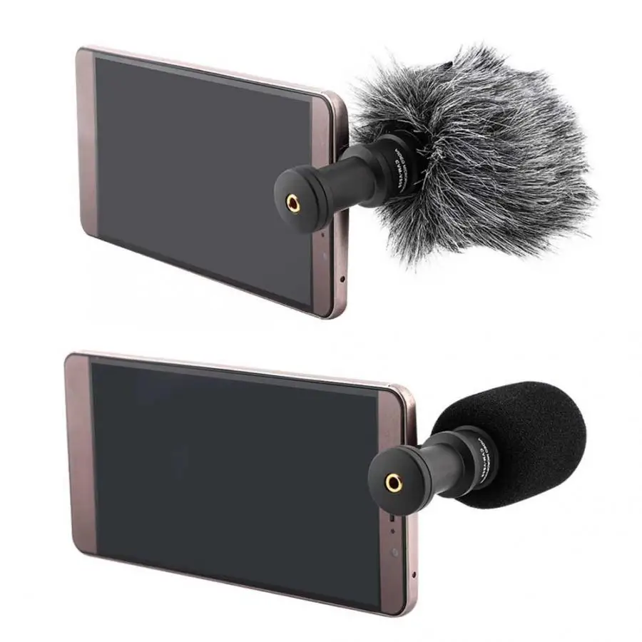 COMICA microfono inalambrico, микрофон для мобильного телефона, смартфон, микрофон для iPhone, samsung, с ветрозащитным микрофоном, Студийный микрофон