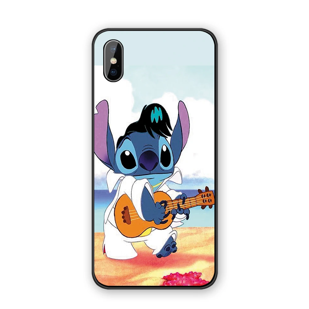 Прекрасный чехол для телефона Disneys Stitch, Силиконовые Мягкие Мультяшные из ТПУ для Iphone X XS MAX 5 5S 6 6S 7 8 Plus 11 11Pro Max