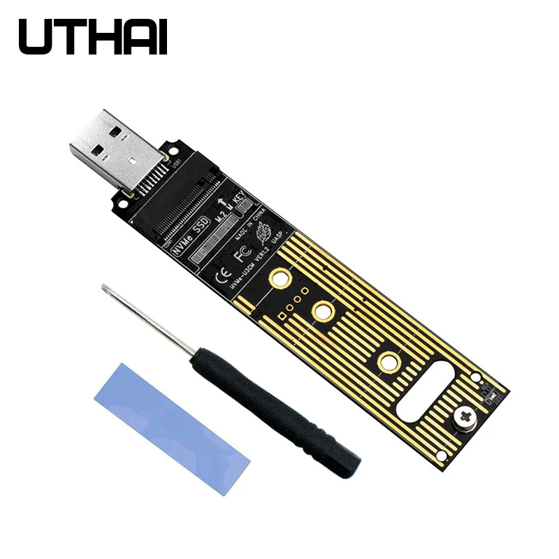 UTHAI T36 USB 3,0 к Nvme M-key M.2 адаптер NGFF SSD Внешний PCBA конвейер USB3.1 к высококачественной NVME riser card
