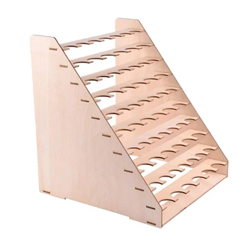 

65 Holes Paint Organizer Rack (1.3In + 1.02In Per Hole) Color Bottles Paints Stand Rack Storage Tool