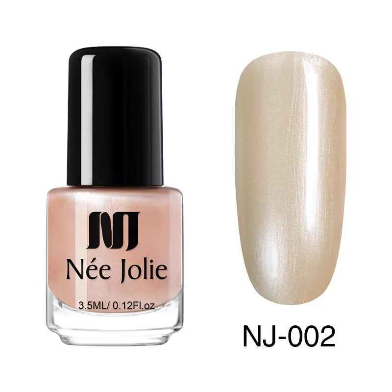 3.5ml Pearl 02 Лак для ногтей NEE JOLIE, кофейный, серый, красный, серия Nail Varnich, чистый цвет, лак для ногтей, лак, украшение, 3,5 мл - Цвет: 3.5ml Pearl 02