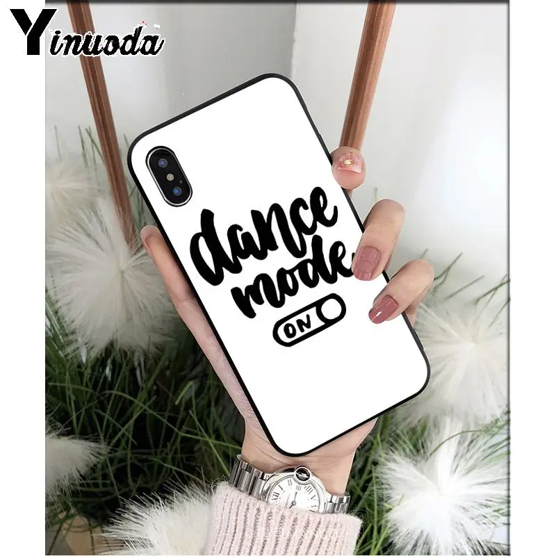 Yinuoda I Love Dance TPU Мягкий силиконовый чехол для телефона Apple iPhone 8 7 6 6S Plus X XS MAX 5 5S SE XR 11 11pro максимальный чехол - Цвет: A14