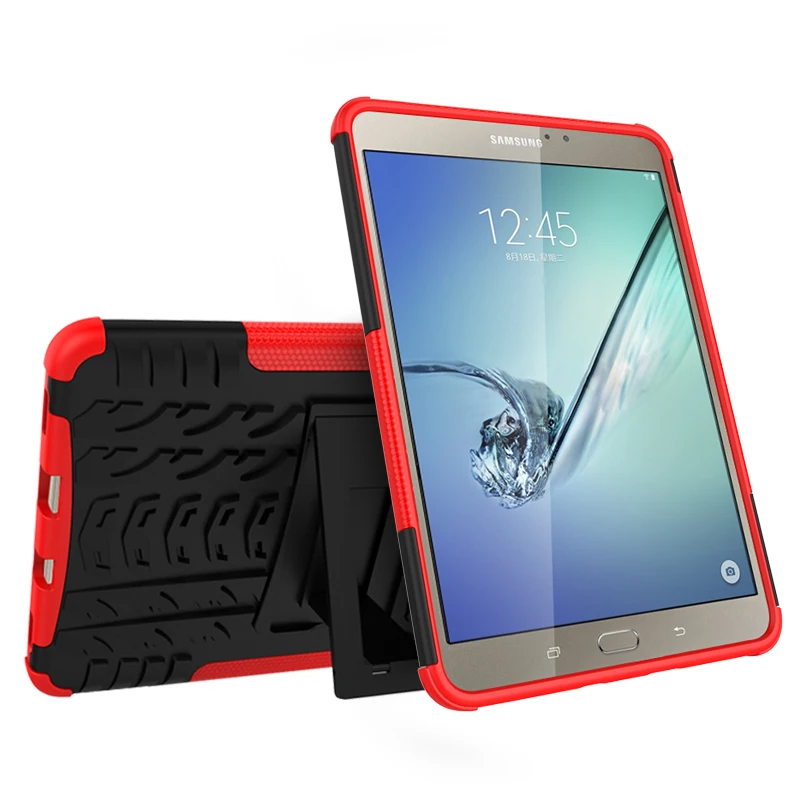 Жесткий силиконовый чехол для Samsung Galaxy Tab S2 8,0 T710 T715 T713 T719 чехол для планшета ударопрочный сверхмощный вешалка Funda