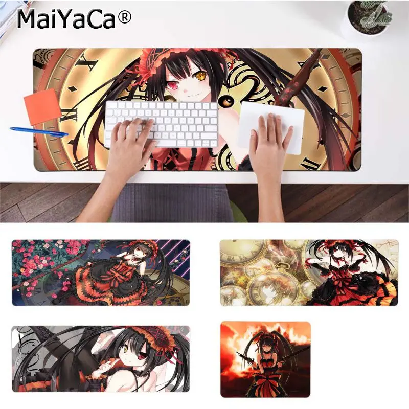 MaiYaCa аниме девушка кошмар токисаки Куруми Дата жива резиновая мышь прочный коврик для мыши на стол геймер скорость мыши резиновый коврик для мыши