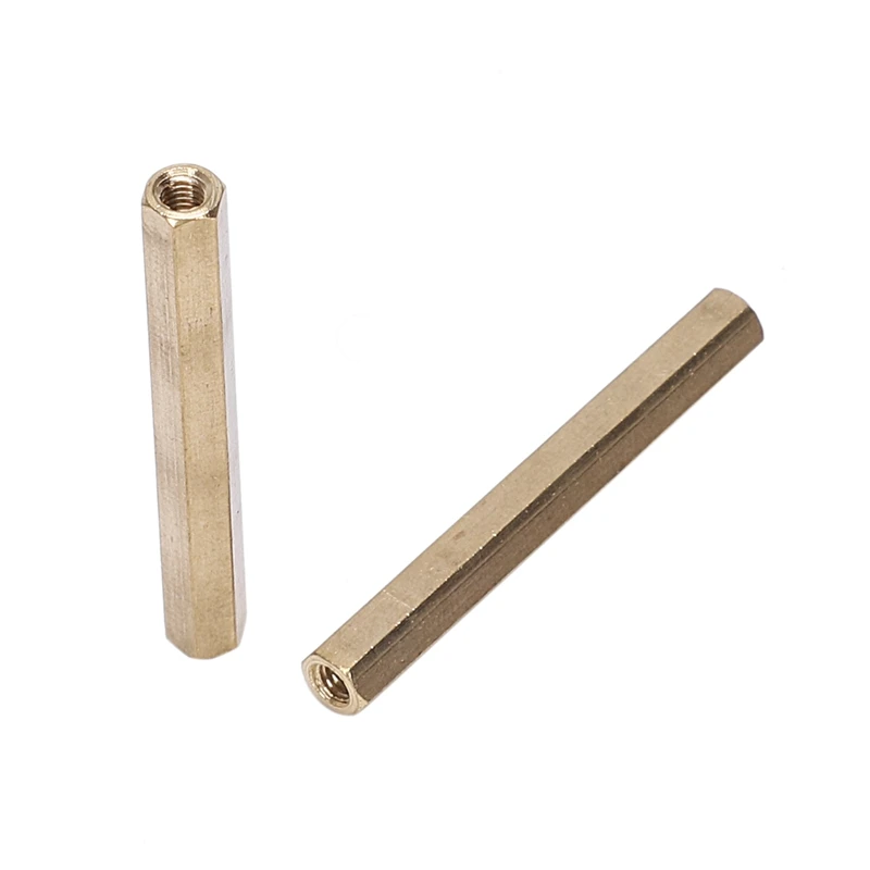 GTBL 20 шт M3X40mm золотой тон Женский резьба противостояние шестиугольная прокладка/шайба