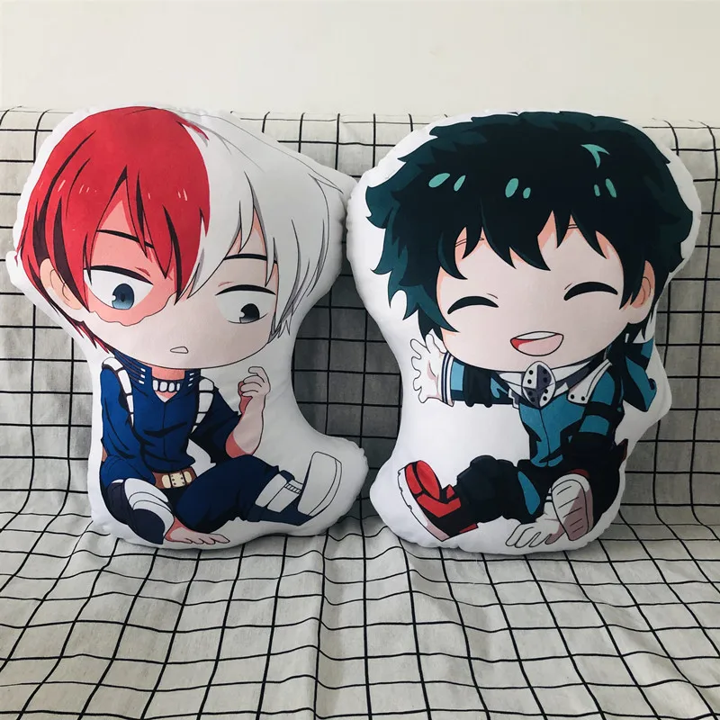 40 см аниме My Hero Academy Midoriya Izuku Bakugou Katsuki Todoroki Shouto OCHACO URARAKA Asui Tsuyu плюшевая подушка Мультяшные игрушки