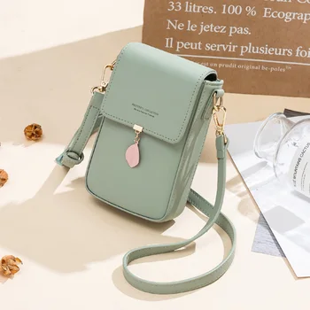 

Brand Single Shoulder Pocket Wallet Pouch Case Bag Messenger Bag Female Purse Card Cell Phone Pocke