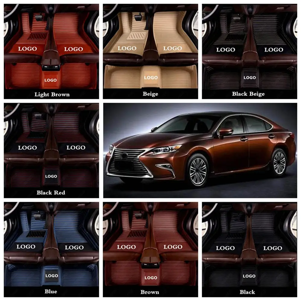 Водонепроницаемые автомобильные коврики для LEXUS IS ES GS HS LS автомобильные аксессуары автомобильные коврики для ног ковровое покрытие роскошные кожаные автомобильные коврики