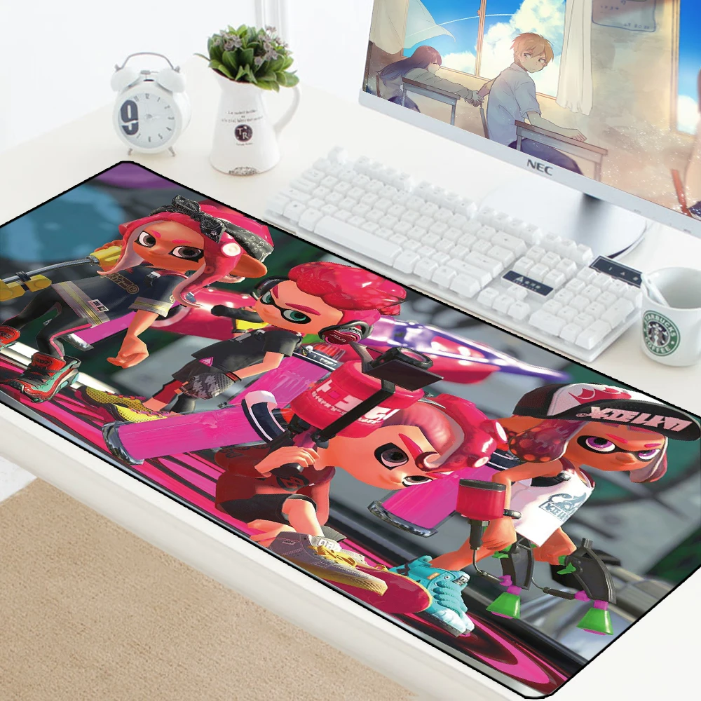 Splatoon 2 игровой коврик для мыши коврик для ПК коврик для мышки с аниме компьютерная клавиатура коврик резиновый мягкий Настольный коврик под мышь для Рика и Морти