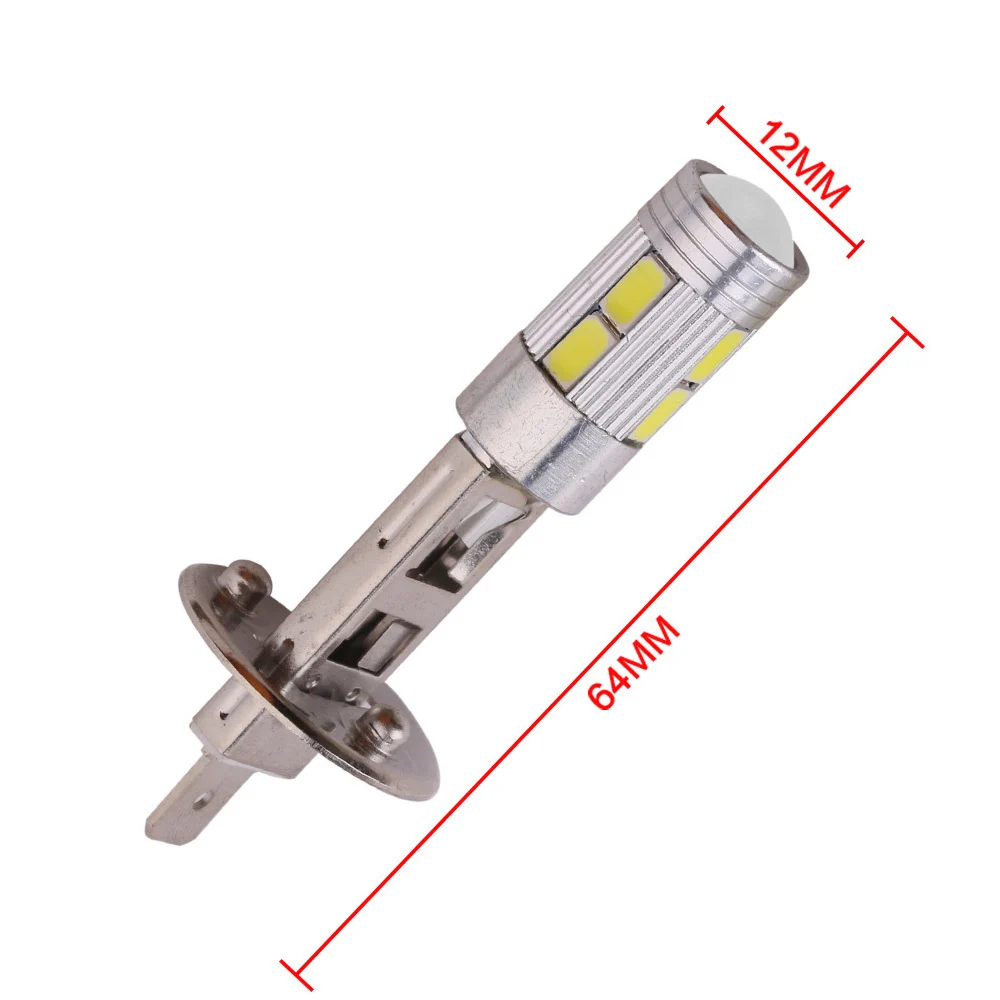 H3 H1 светодиодный лампы Супер яркий 30 4014SMD Противотуманные фары автомобиля 12V 6000K