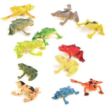 

Small plastic frog Realistic simulation decoration Children's toys 12 pcs