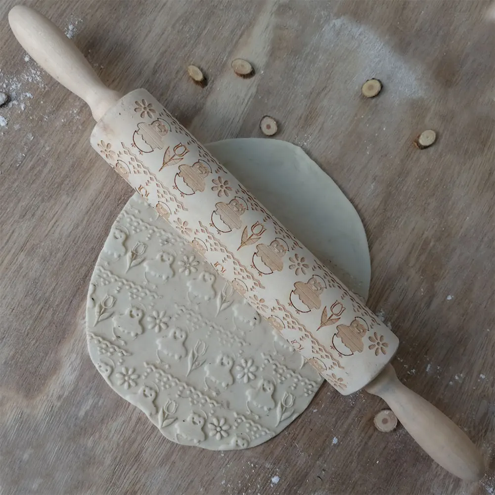 Формочка для торта, печенья, теста, цыпленка, цветы, экологичное тесто, рельефный узор, резная выпечка, пасхальные Кондитерские скалки