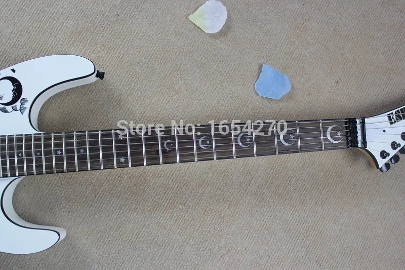 Горячая гитара высокого качества новая белая KH-2 Kirk Hammett Ouija белая электрогитара 150717