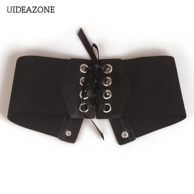 Винтажный женский пояс UIDEAZONE элегантный готический эластичный с широкой талией