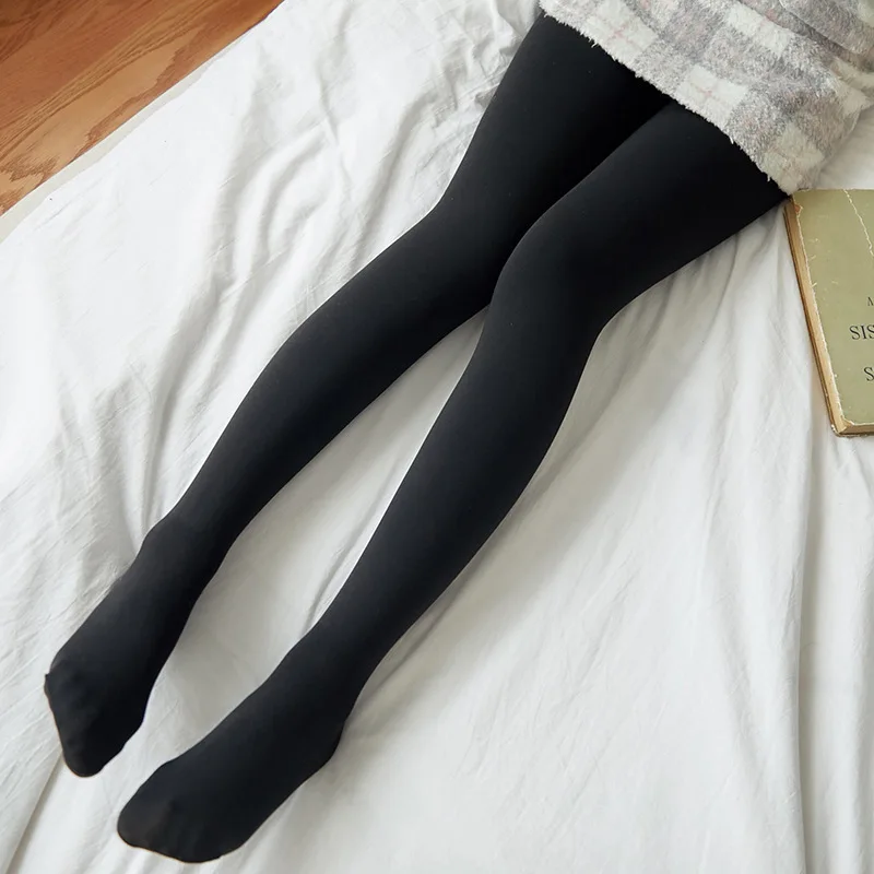 Tights BLACK Осень-зима, женские колготки, эластичные сексуальные чулки для девочек, тонкие, с когтями дракона, теплые, тянущиеся колготки B407 - Цвет: Tights BLACK