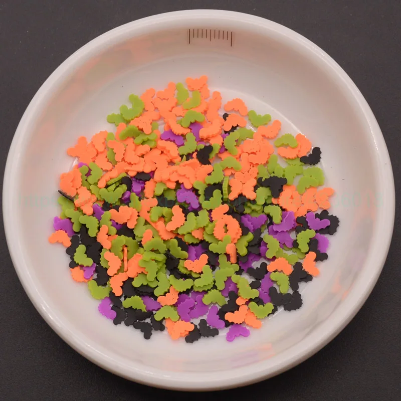 

65g Multi Color Bat shape Polymer Clay Sprinkle for Phone Decoration,Scrapbook Shaker Card DIY