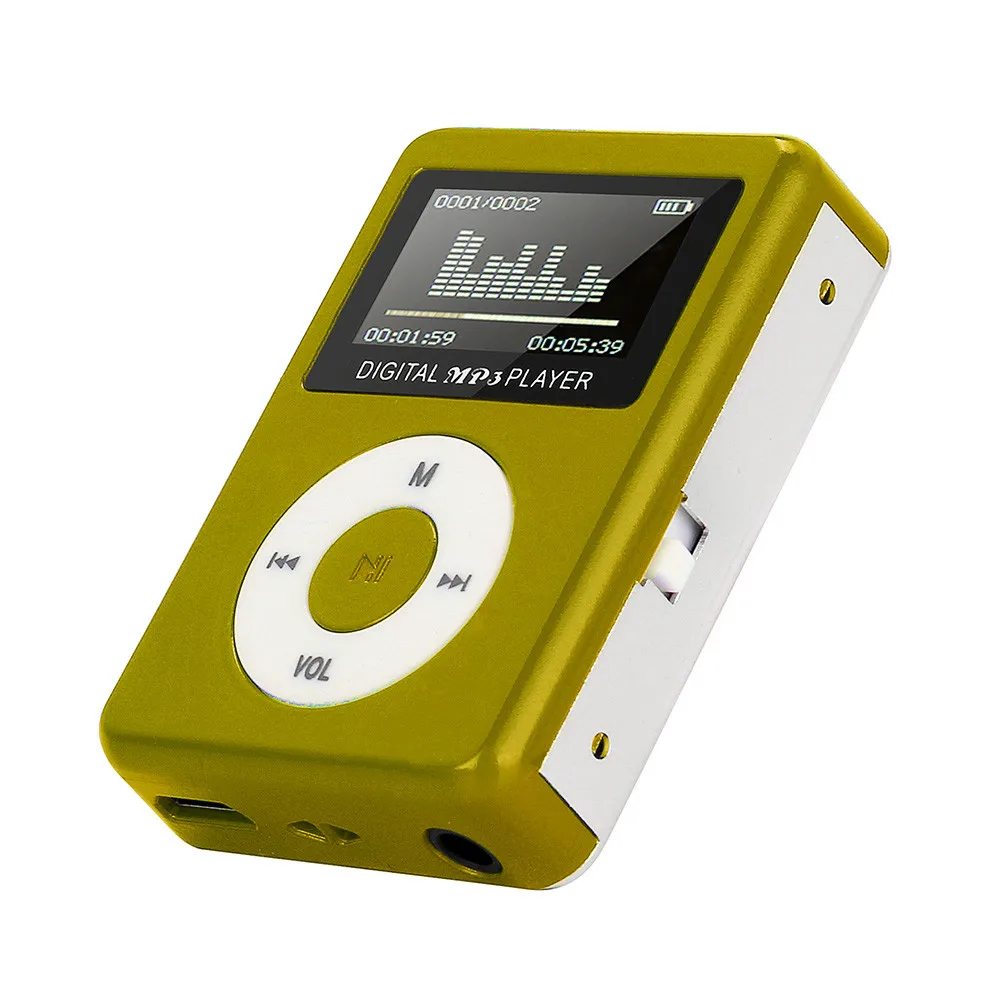 Модный USB мини MP3-плеер ЖК-экран Поддержка 32 ГБ Micro SD TF карта 3,5 мм стерео разъем поддержка s USB 2,0/1,1# pingyou