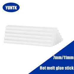 Bâtons de colle pour pistolet thermofusible Transparent, 7mm/11mm, 5 à 100 pièces/lot, outils de bricolage, réparation, accessoires en alliage 