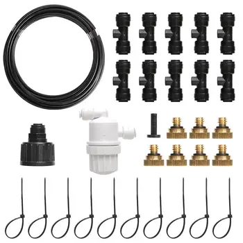 

10M Outdoor Water Misting Cooling System Garden Water Sprayer Irrigation System Set Sprayer for Irrigation