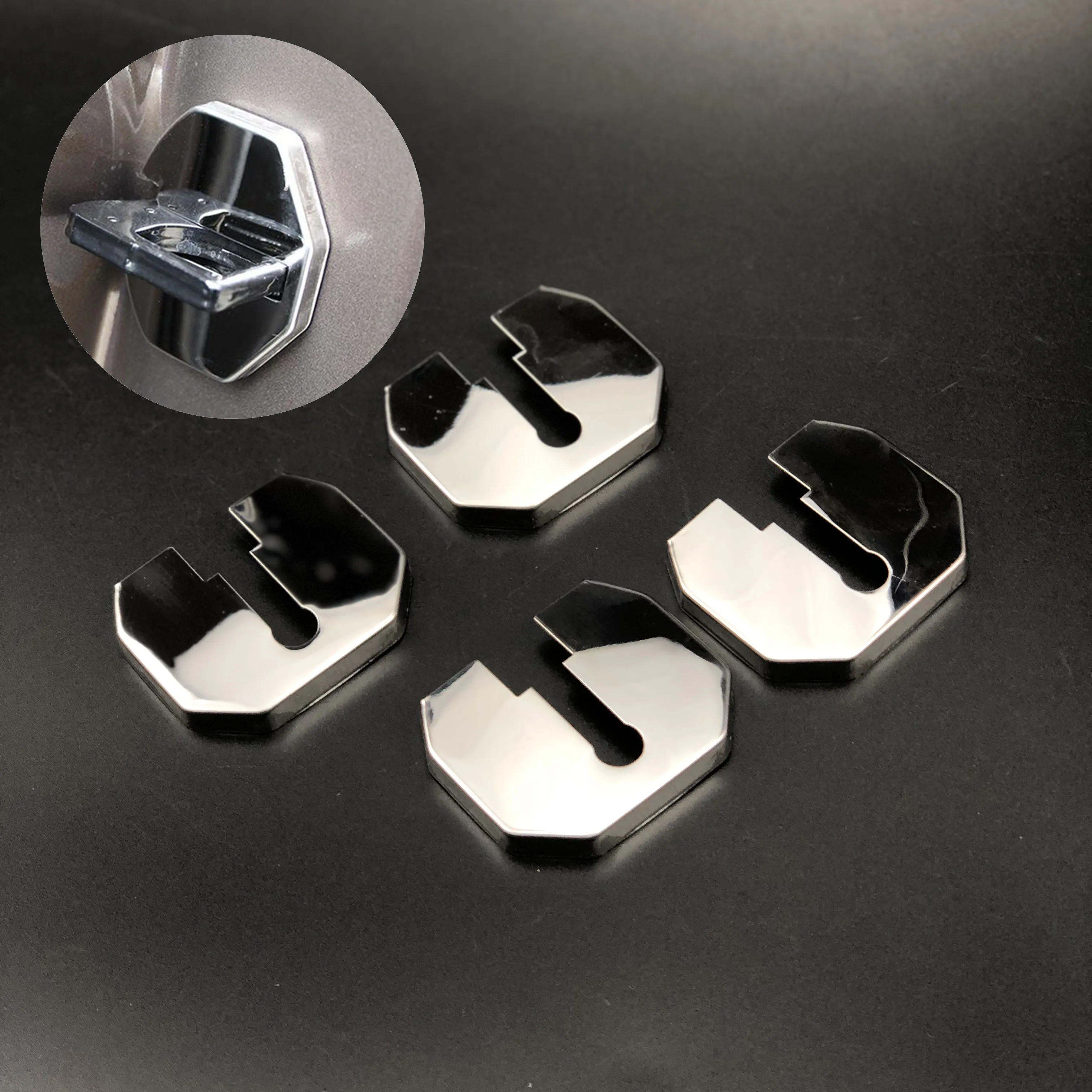 4 шт./лот Защитная крышка из нержавеющей стали для автомобильного дверного замка, Накладка для Ford Explorer 2016-2019/экспедиция 2007